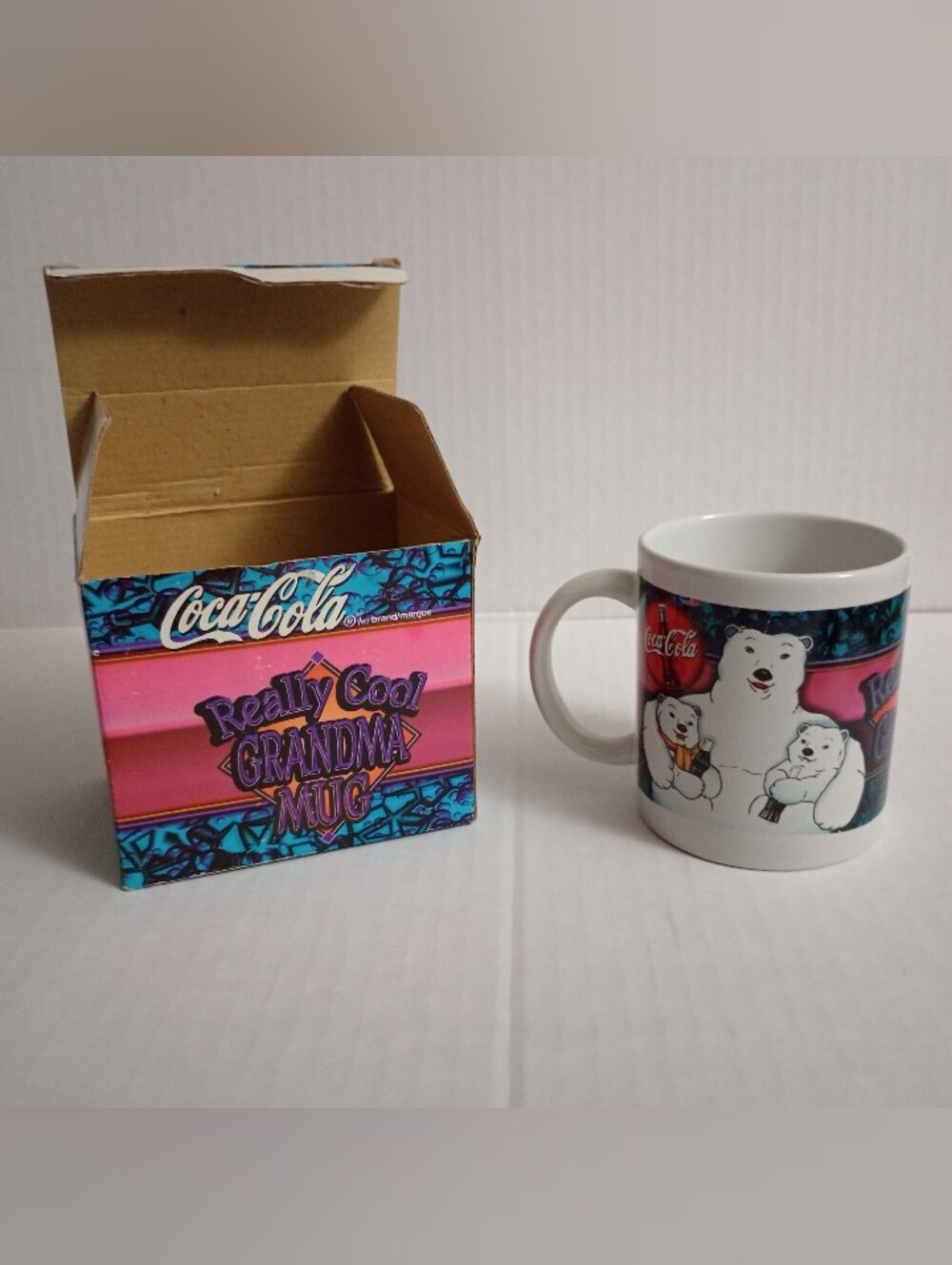 Giftco Coca Cola Polar Bear Really Cool Grandma Mug Cup Vintage 1999